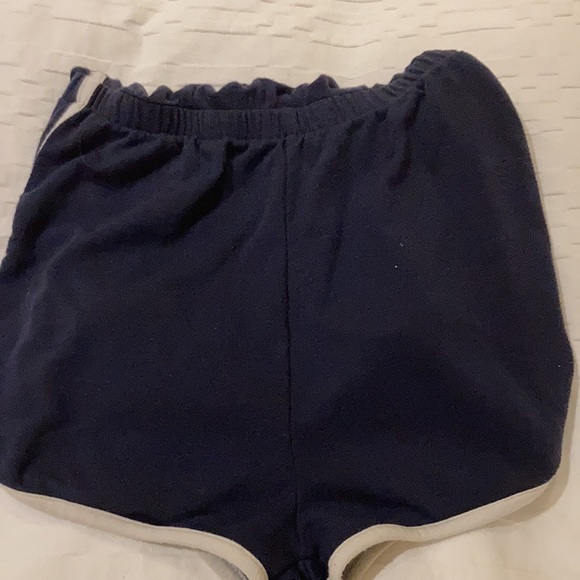 Strapless blue and white romper - Picture 3 of 4